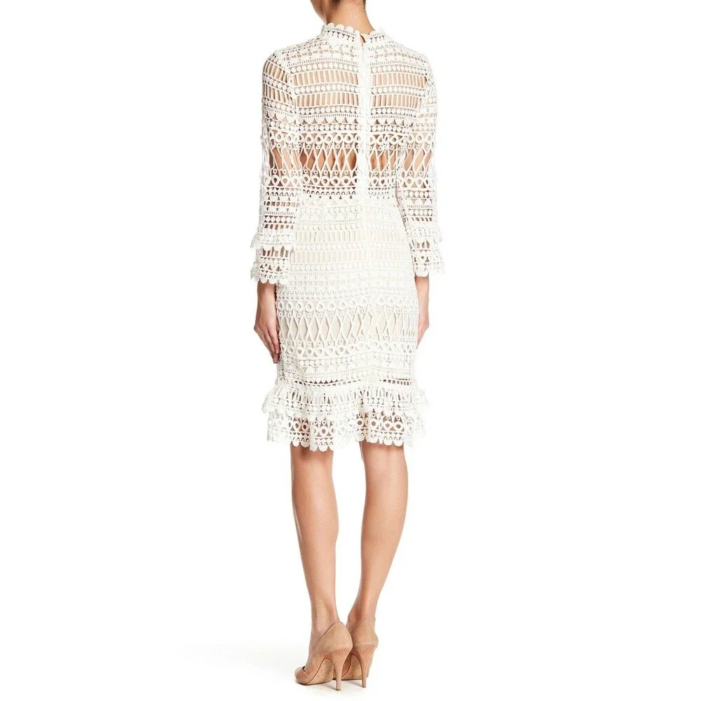 NWOT Soieblu Crochet Lace Midi Dress